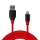 Tronsmart LTA12 USB - Lightning (1.8 metri, rosu-negru)